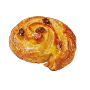 Croissant with raisins