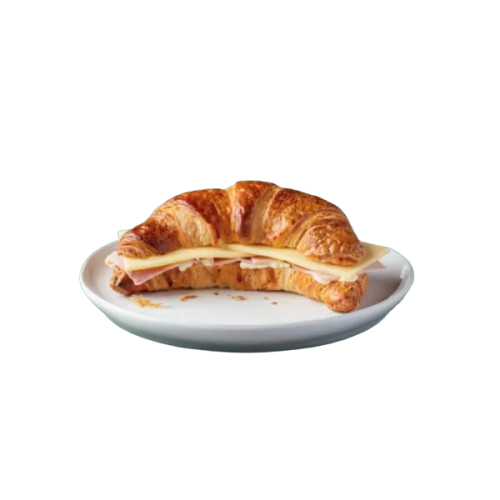 Croissant cu sunca si mozzarella